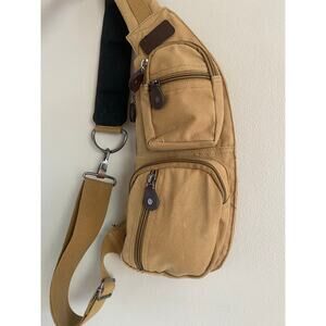 Rothco Canvas Crossbody Fanny Pack Tactical Sling Bag Multiple Zippered Pockets